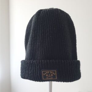Dark Seas Black Knit Beanie